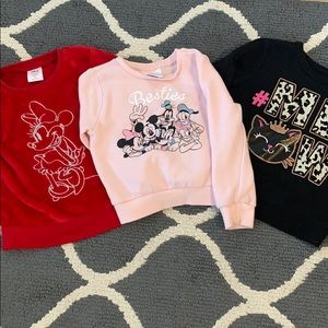 3T girl sweat shirts set of 3